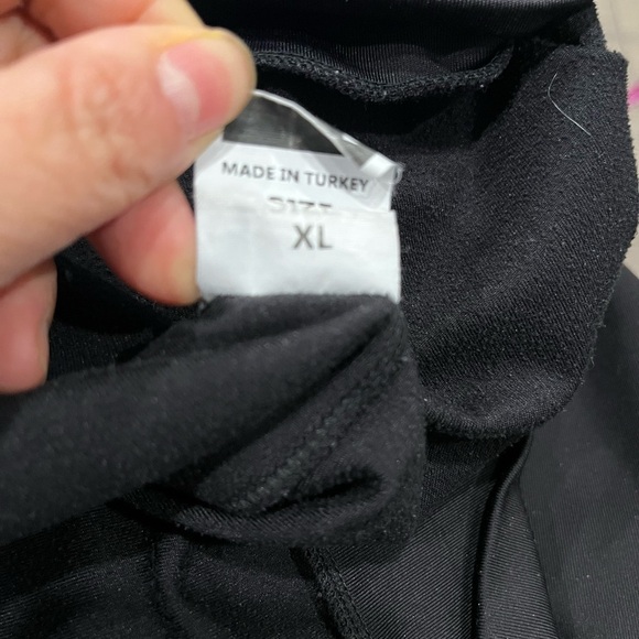 [XL/PTP:22”]Jordan Black and Gray Zip-Up Track Hoodie - Picture 8 of 9